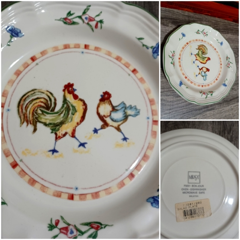 Mikasa  Farmhouse Country ROOSTER Salad/Luncheon Plate
